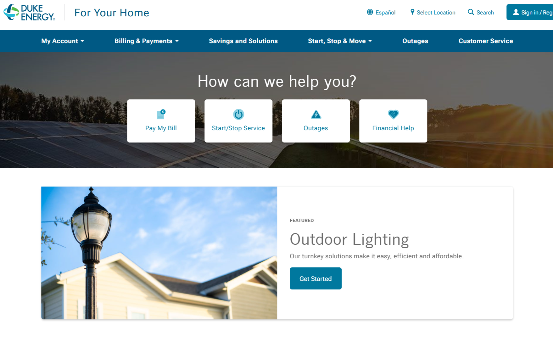 Duke-Energy-Home companies in the USA